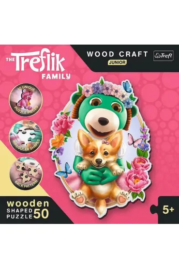 Puzzle drewniane 50 el. Weso�e iki Trefl