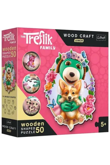 Puzzle drewniane 50 el. Weso�e iki Trefl