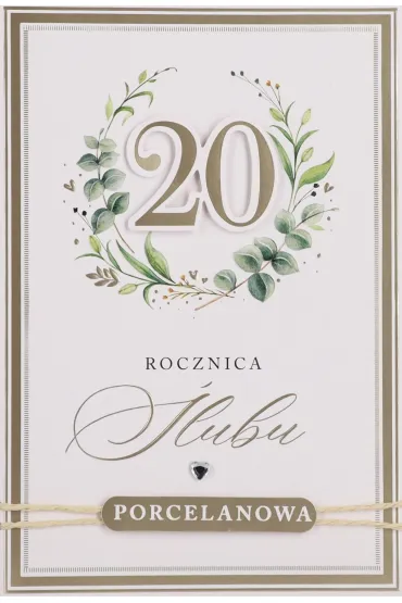 Karnet okazjonalny B6 z kopert� 20 Rocznica �lubu PAN DRAGON HM200-3403