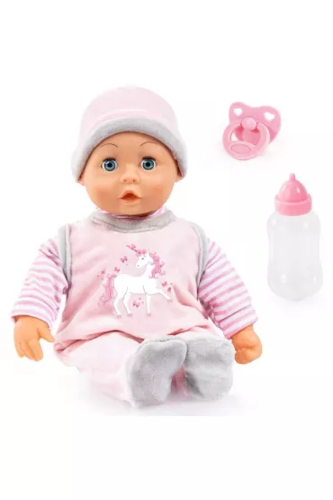 Lalka First Words Baby r�owa z akcesoriami Bayer