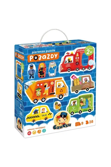 CzuCzu Pierwsze puzzle Pojazdy 2+ Bright Junior Media