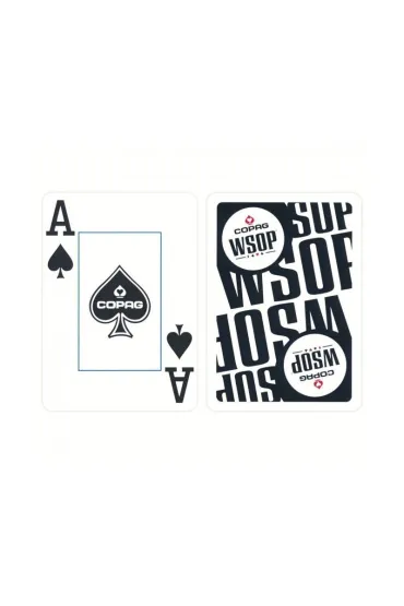 Copag Wsop Jumbo Index, plastikowe karty do gry, czarne