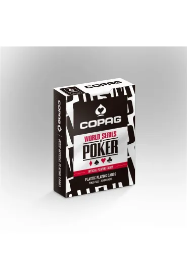 Copag Wsop Jumbo Index, plastikowe karty do gry, czarne