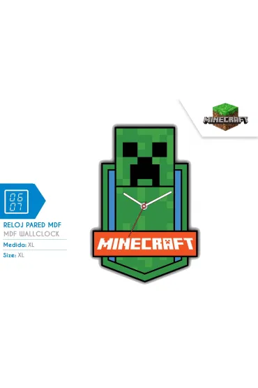 Zegar �cienny Minecraft XL MDF MIN3023