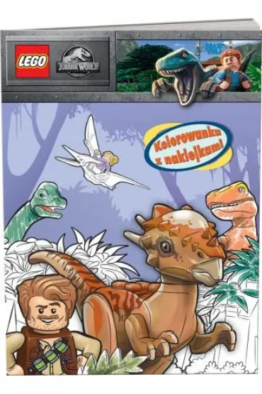 Lego Jurassic World Kolorowanka z naklejkami