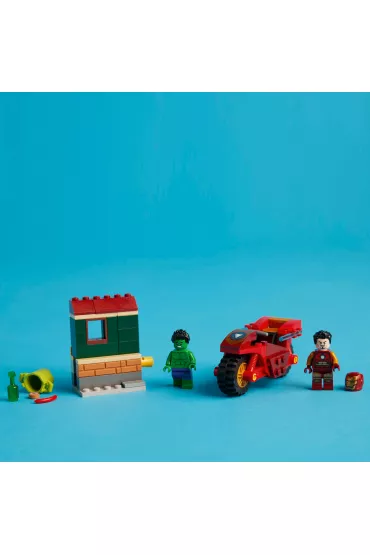 LEGO Super Heroes Marvel Iron Man z motocyklem i Hulk 76287