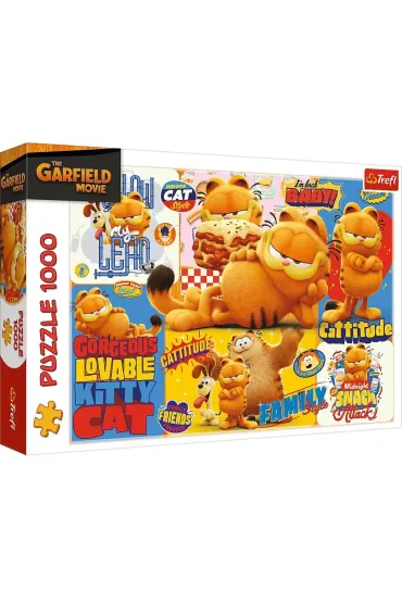Puzzle 1000 el. Przygody Garfielda Trefl