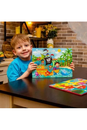 Puzzle piankowe 24 el. Zabawne obrazki. Piraci Roter Kafer