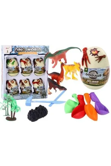 Jaja z dinozaurami 6 szt
