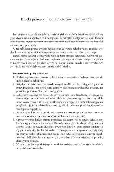 Szko�a. Bardzo proste czytanki dla dzieci