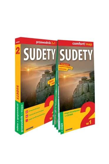 Sudety przewodnik i mapa 2w1 2024 - Waldemar Brygier