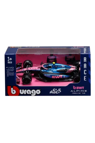 Formula Without Helmet & Plastic Stand Alpine A525 Bburago