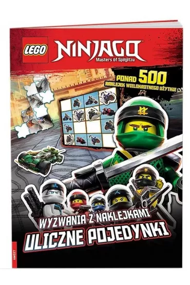 LEGO NINJAGO. Wyzwania z naklejkami. Uliczne pojedynki