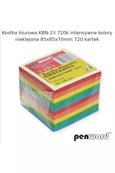 Penword Kostka biurowa mix 85x85x70mm 720K