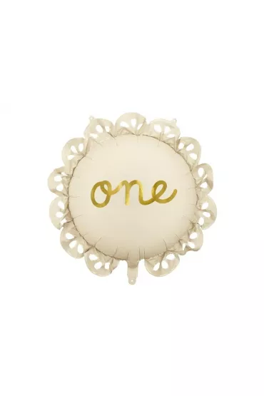 PartyDeco Balon foliowy pastylka z falbank� One 51,5x51,5cm