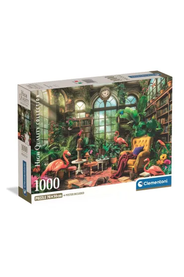 Puzzle 1000 el. The Greenhouse Library Clementoni