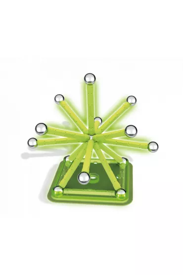 Geomag Glow. Klocki magnetyczne. 104 elementy