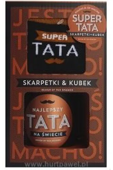 Pan Dragon Zestaw Kubek + skarpety So macho Tata