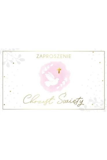 Armin Style ZAPROSZENIE CHRZEST 160X95 AS ZP-101 OP10SZT FOL
