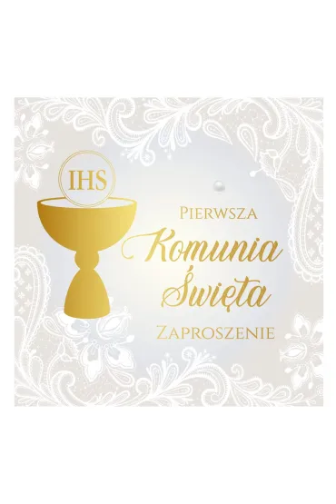 Kukartka Zaproszenie Komunia 5 szt.
