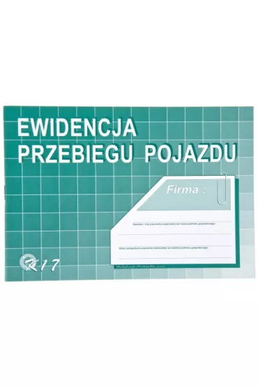 Michalczyk i Prokop Druk Ewidencja przebiegu pojazdu A5