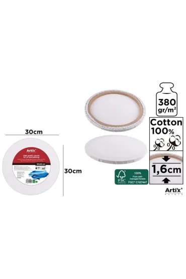 Mp Main Paper Podobrazie okr�g�e 30x30x1.6cm, 380g