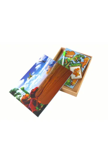 Puzzle magnetyczne z motywem dinozaur�w LeanToys