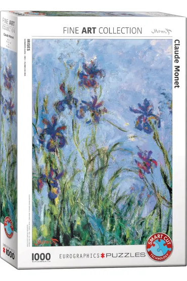 Puzzle 1000 el. Irises by Monet. Detail Eurographics