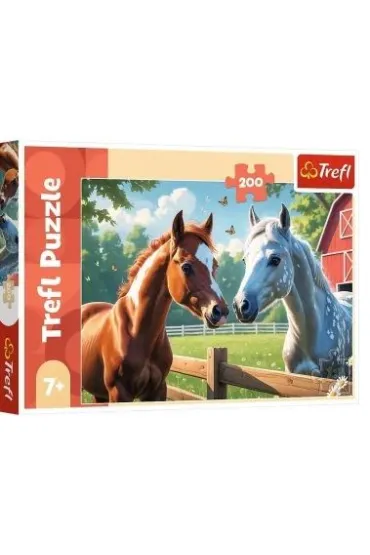 Puzzle 200 el. Konie na polanieTREFL