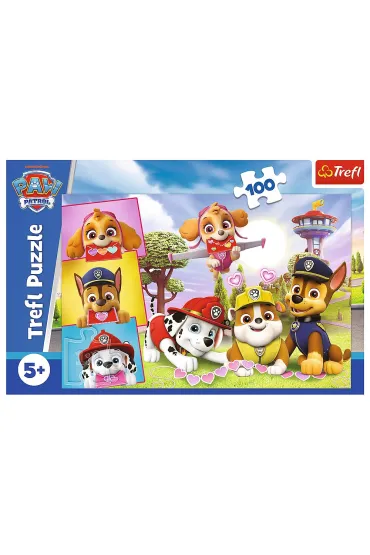 Puzzle 100 el. Dziewczyny Psi Patrol Trefl