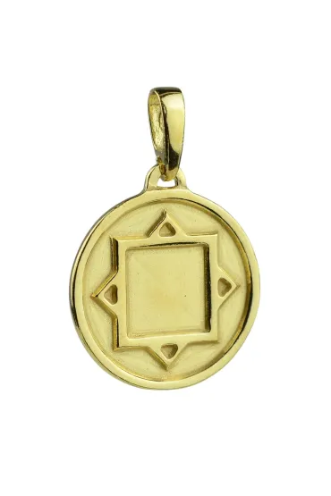 Sotis Amulet Ochronny Thurisaz Ag925 + Au 24kar, 3,8g