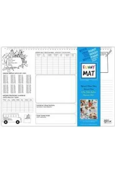 Funny Mat Transparent - Planer. Mata do kolorowania wielokrotnego u�ytku Strigo