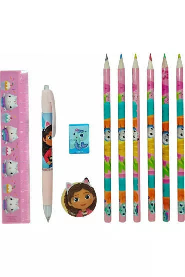 KIDS EUROSWAN Zestaw pi�mienniczy Koci Domek Gabi 12 el. GD00062
