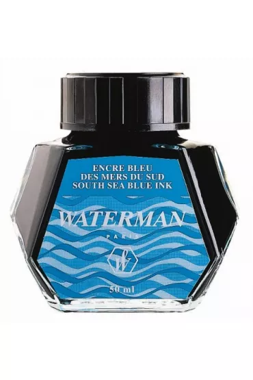 Waterman Atrament do pi�r niebieski 50ml
