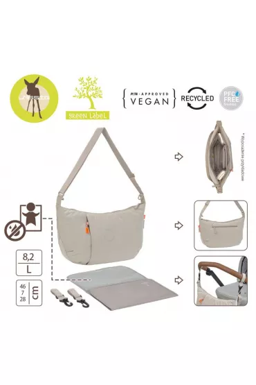 Lassig Green Label Torba dla mam z akcesoriami Lunua Bum Bag beige