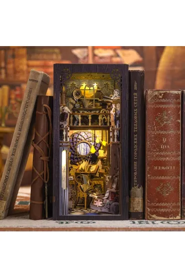 Puzzle Miniaturowy domek Book Nook Pracownia alchemika Habarri