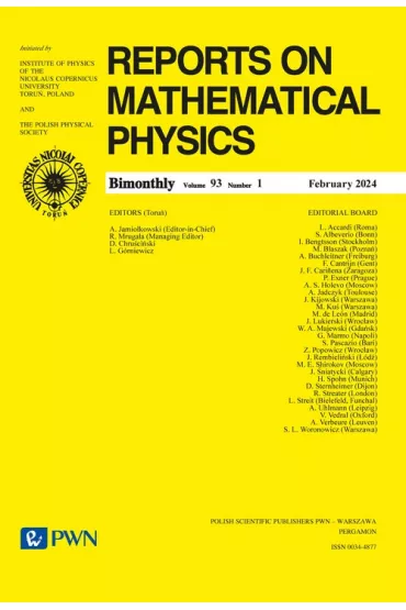 Reports on Mathematical Physics 93/1 2024