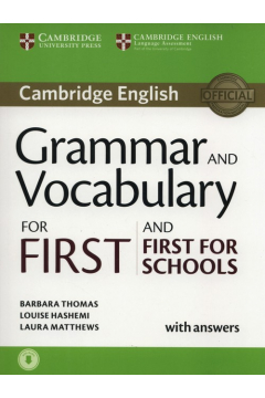 Grammar and Vocabulary for First and First for Schools  Book w/ans and Audio