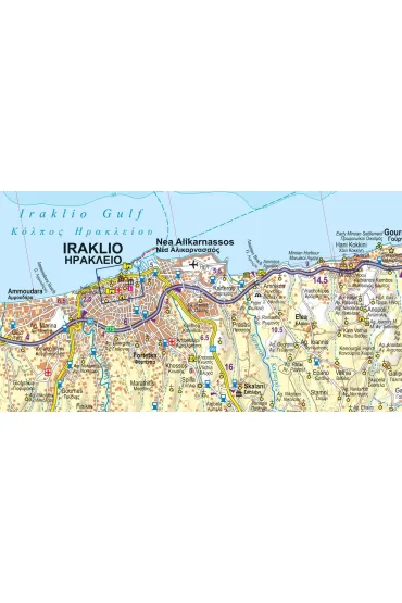 Crete tourist map 1:150 000 laminat 2023