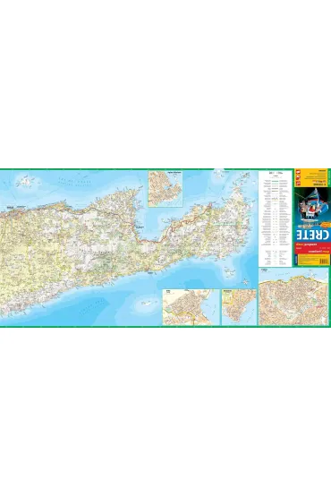 Crete tourist map 1:150 000 laminat 2023
