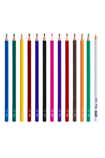 Easy Stationery Kredki z gumk� 12 kolor�w EASY