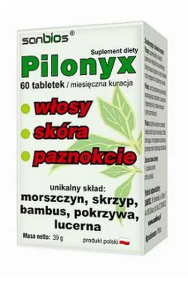 Sanbios Pilonyx - w�osy, sk�ra, paznokcie Suplement diety 60 tab.