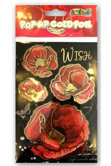 Naklejki foliowe Gold Poppies PENMATE