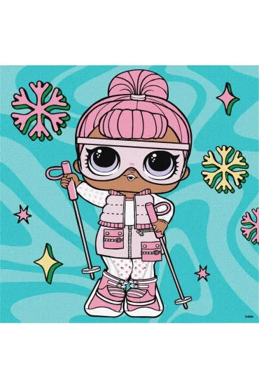 Ideyka Malowanie po numerach - Magiczny kotek Kids 25x25cm