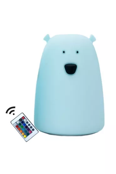 Rabbit&Friends Lampka Mi duy niebieski z pilotem