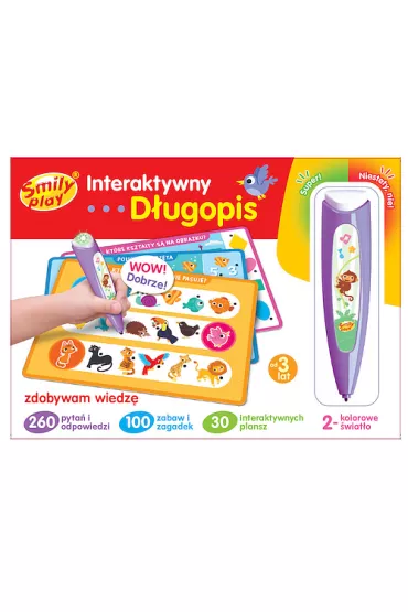 Gra interaktywna d�ugopis B/O wiedza SMILY PLAY SP98305