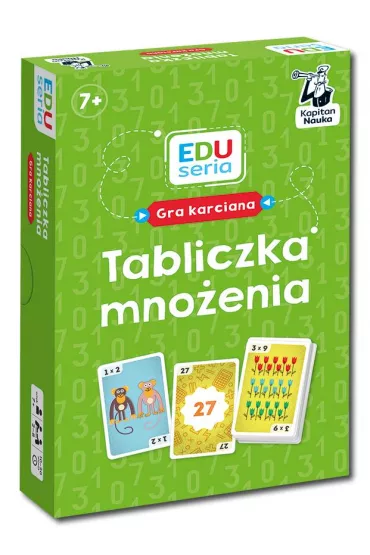 EDUseria. Tabliczka mnoenia. Gra karciana. Kapitan Nauka Edgard - Patrycja  Zakaszewska