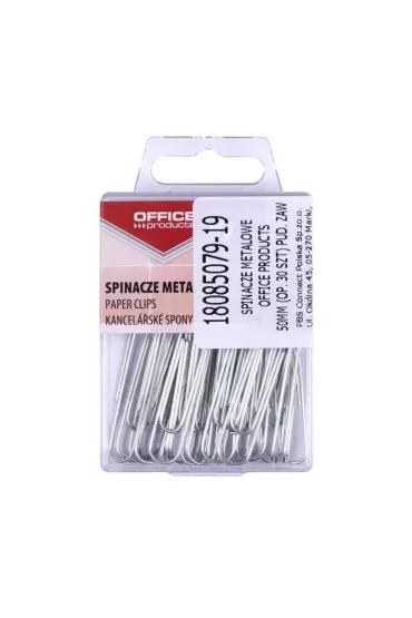 Office Products Spinacze metalowe srebrne 50mm
