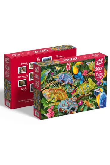 Puzzle 2000 el. Amazing Chameleons 50101 CherryPazzi
