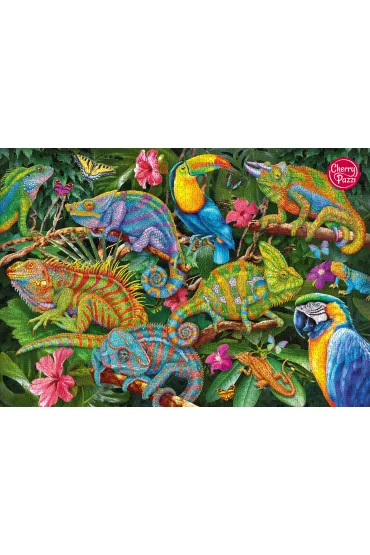 Puzzle 2000 el. Amazing Chameleons 50101 CherryPazzi